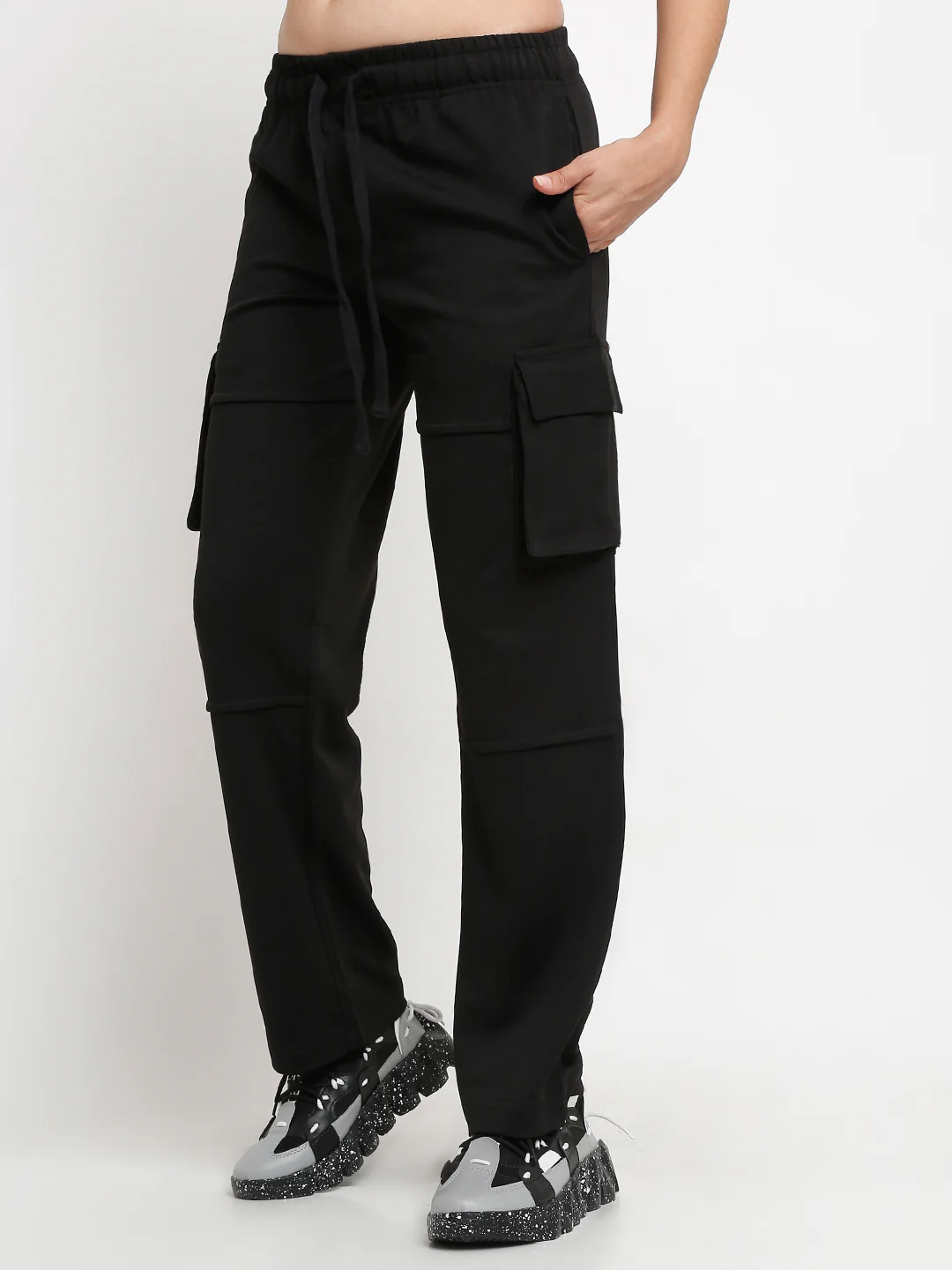 Black Utility Cargo Pants - Image 3