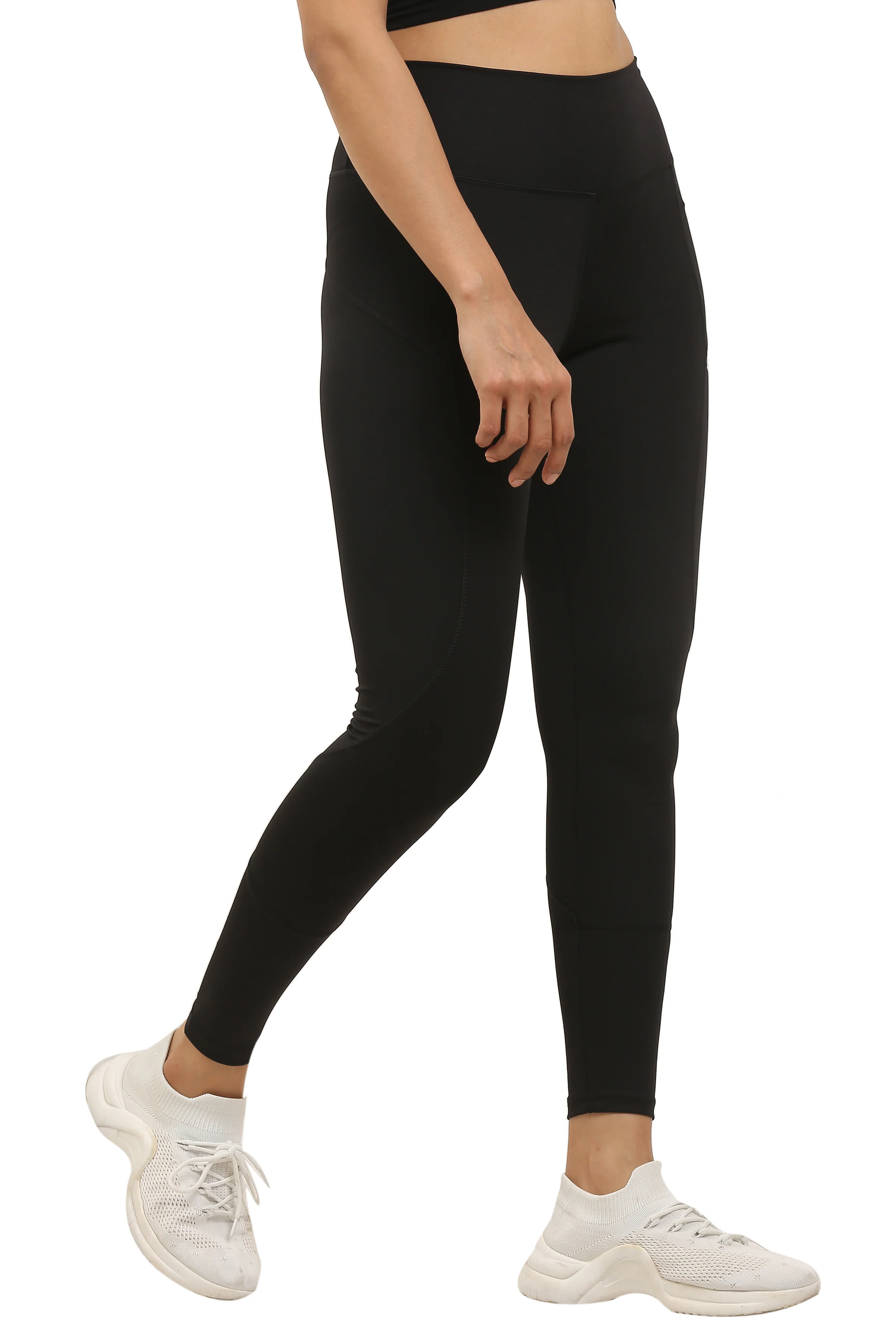 Black High-Rise Gym Tights - Image 3
