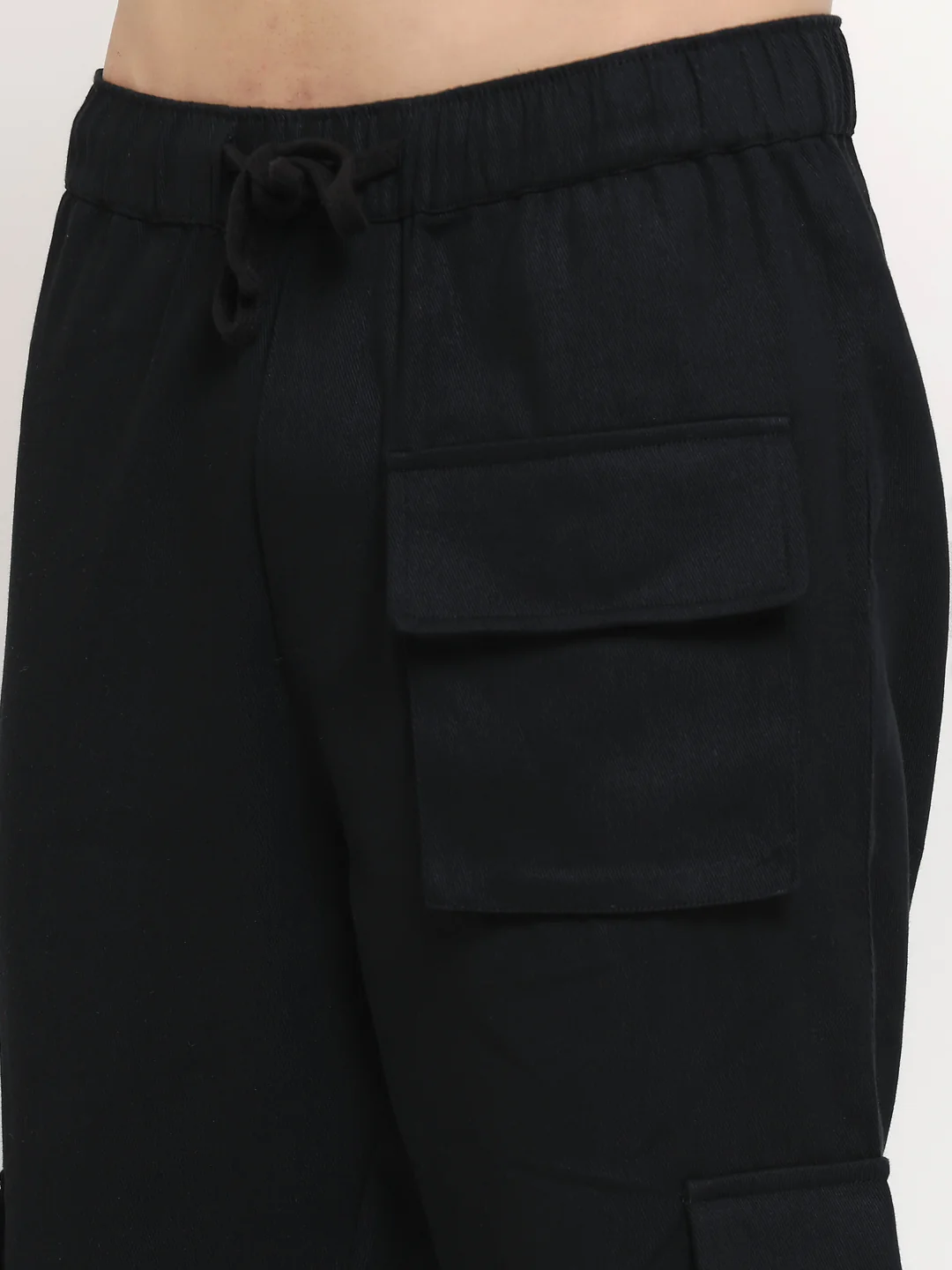 Black Multi-Pocket Cargo Pants - Image 5