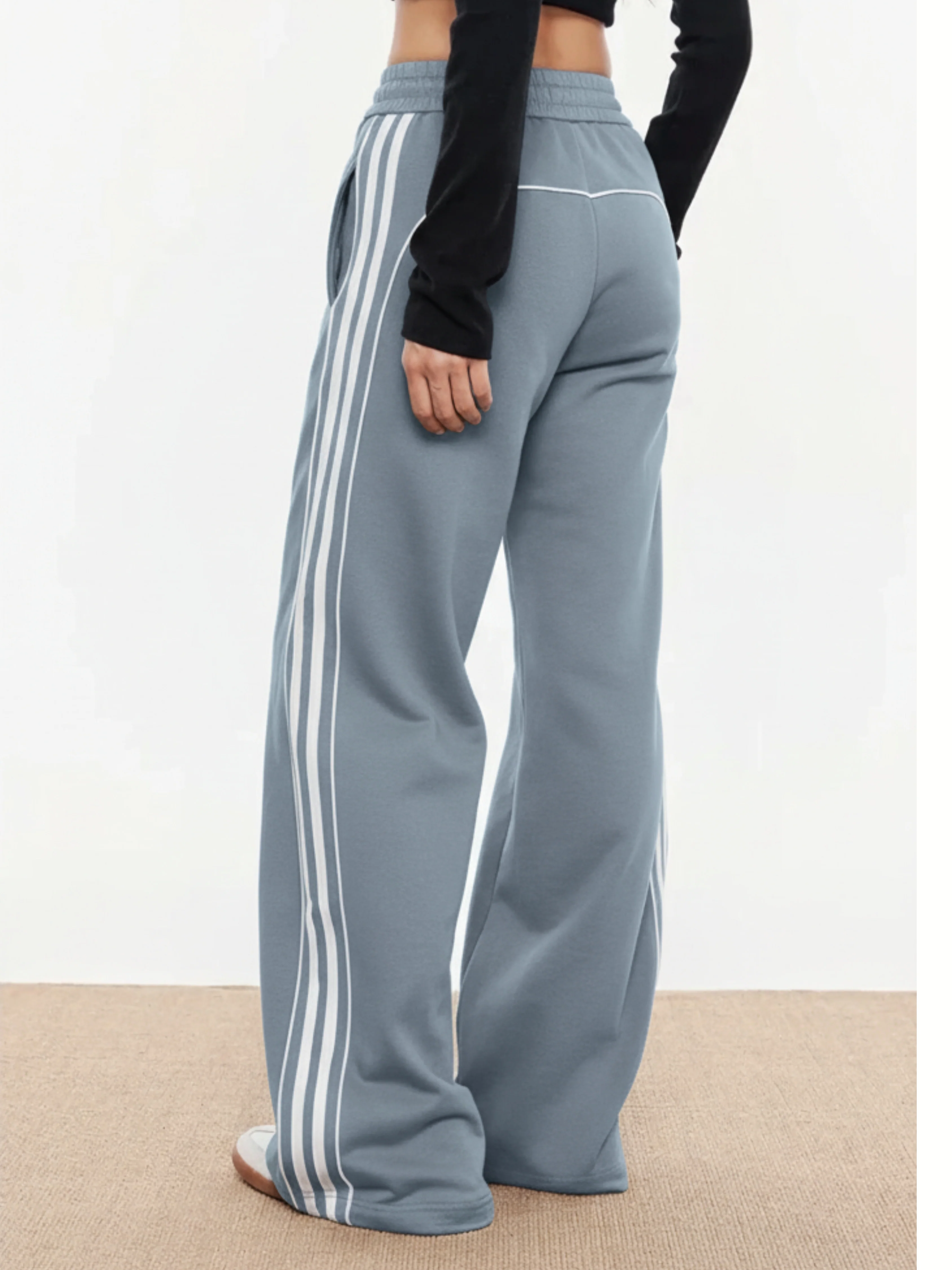 Cerise Stripe Trackpants - Image 6