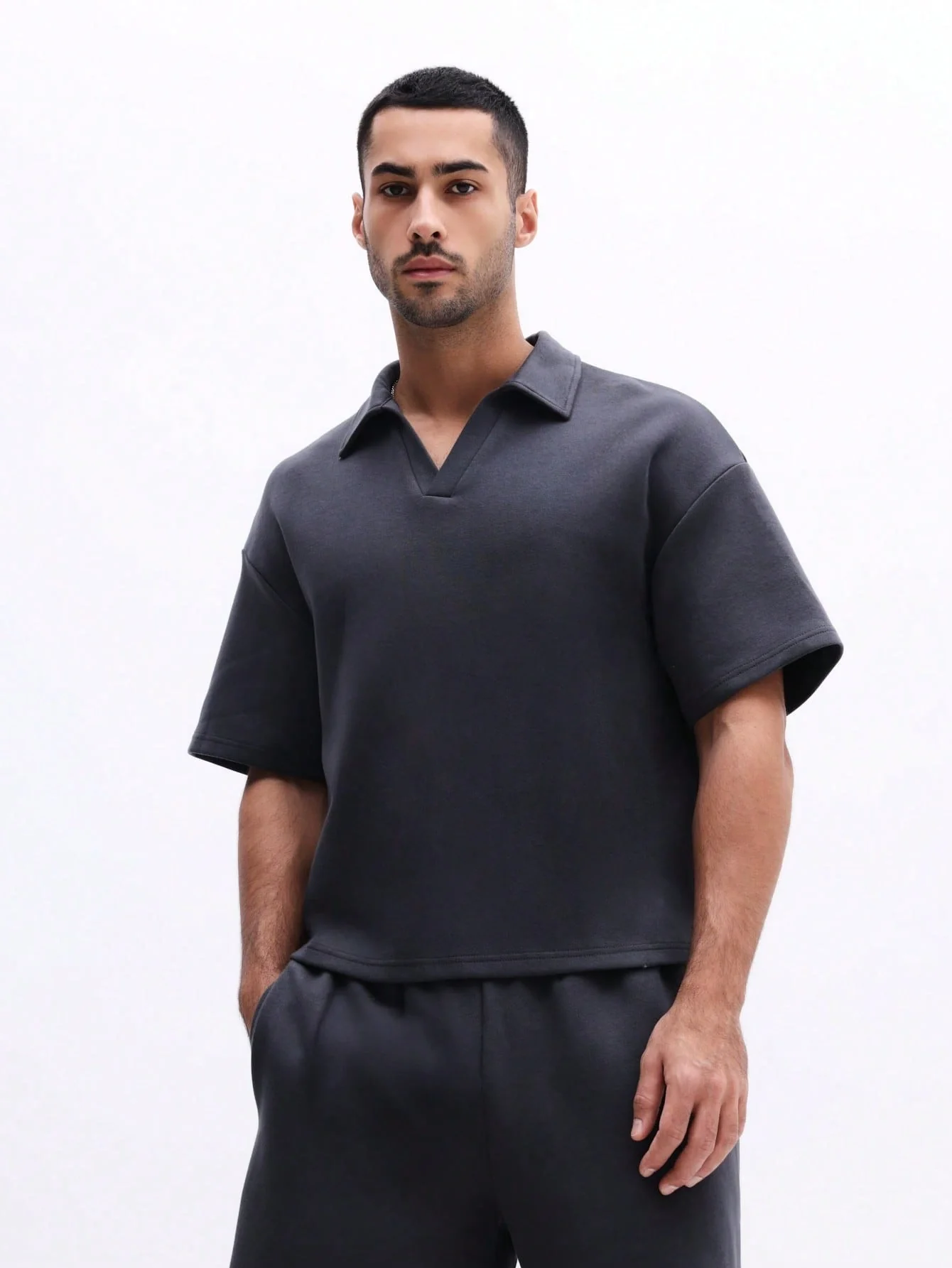 Collared Polo Top With Shorts Set (Pre-launch) - Image 2