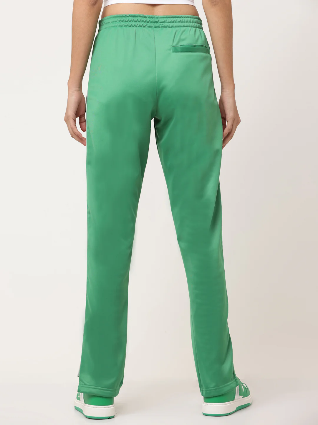 Green Side tape straight fit track pants - Image 3