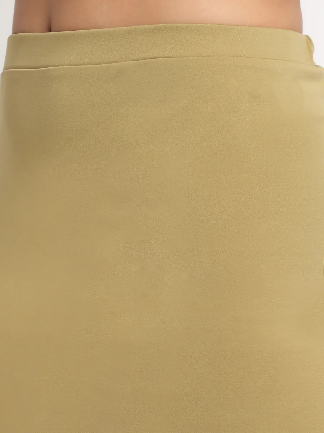 Khaki High-Rise Mini Side Slit Skirt - Image 4
