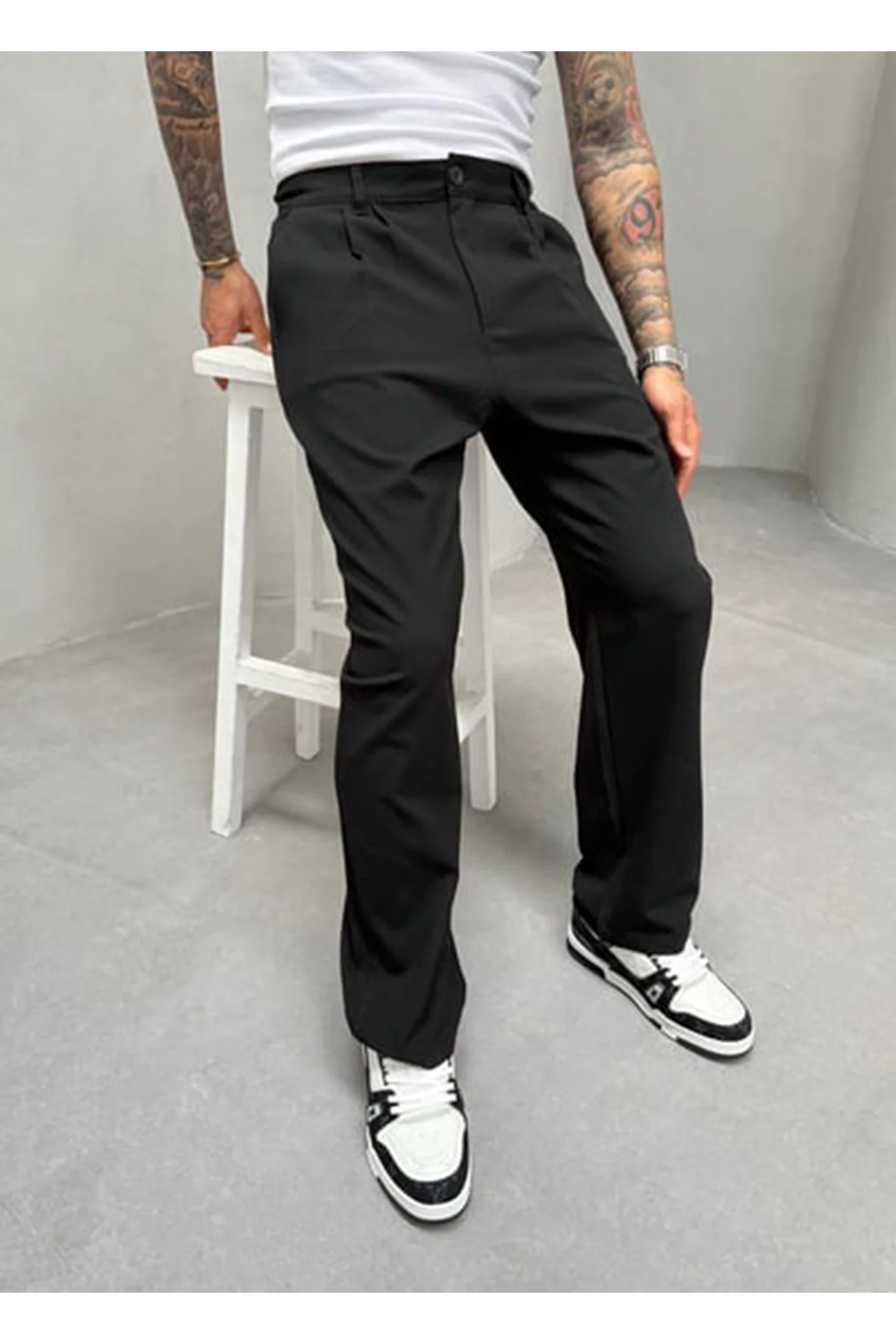 Pleated Office Pants - Image 15