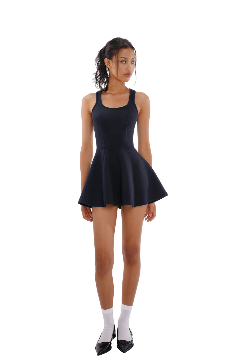 Pleated Scuba Tennis Dress - Image 3