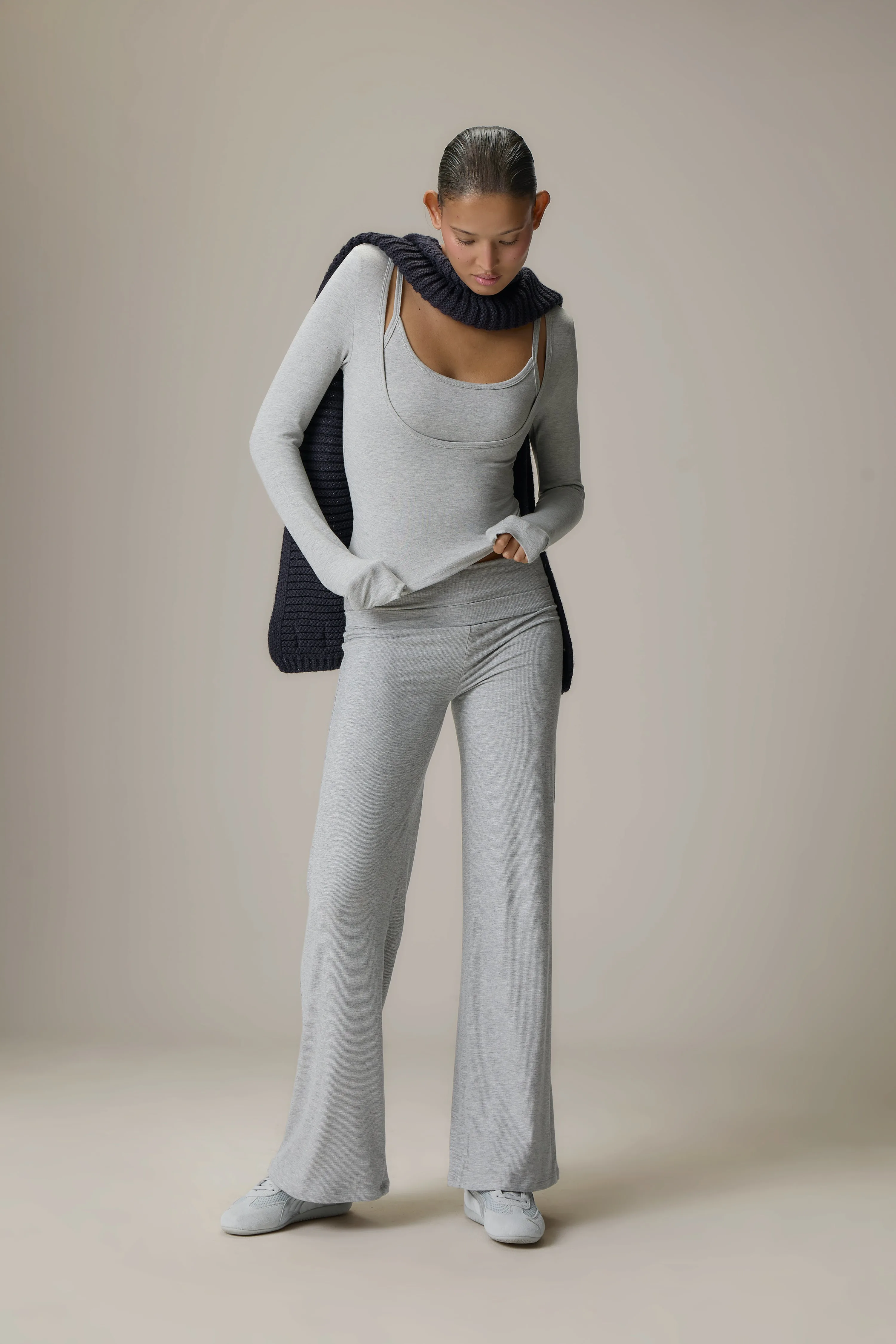 Scoop Neck Top and Fold Over Pant - Image 2