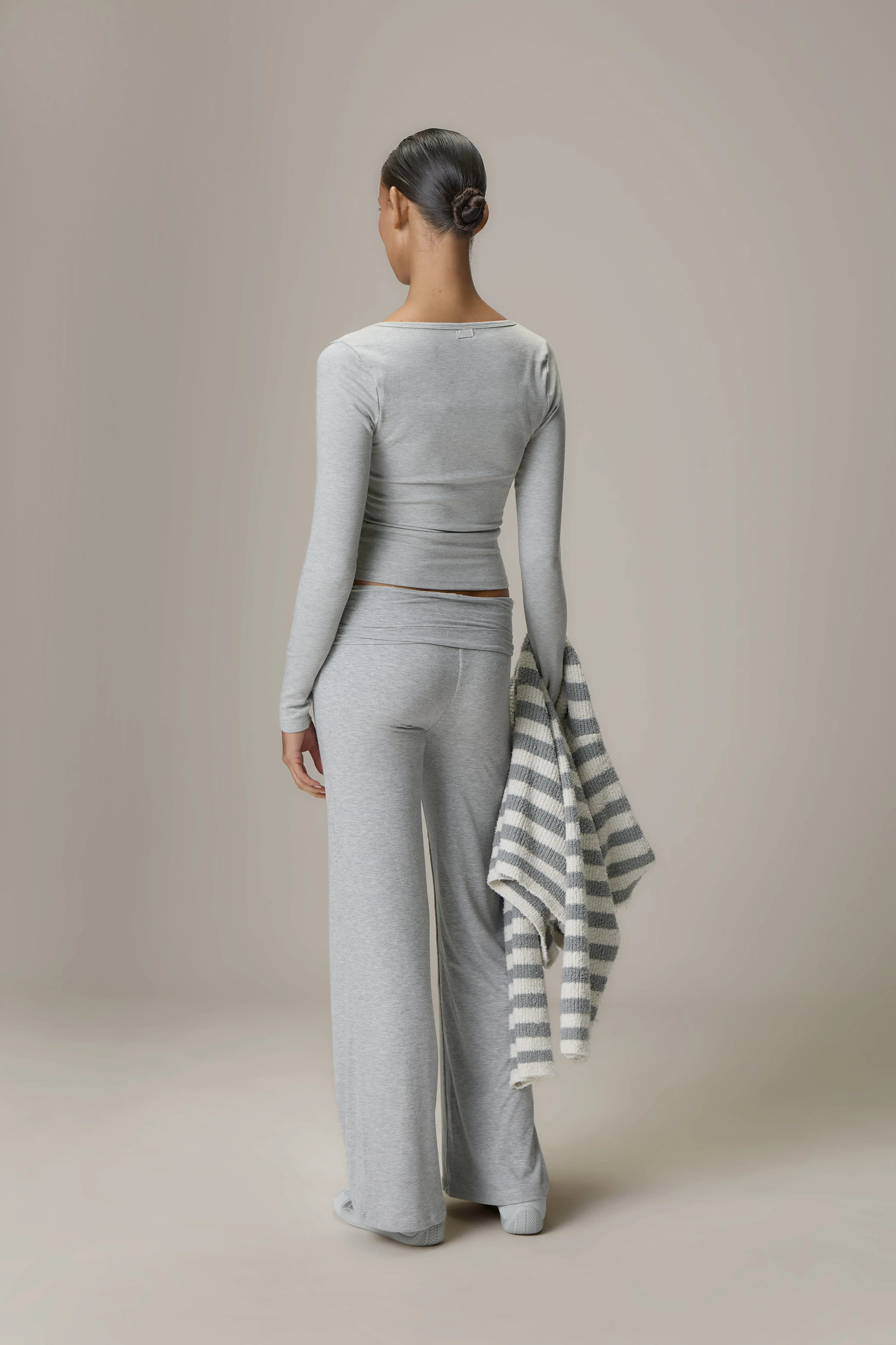 Scoop Neck Top and Fold Over Pant - Image 4