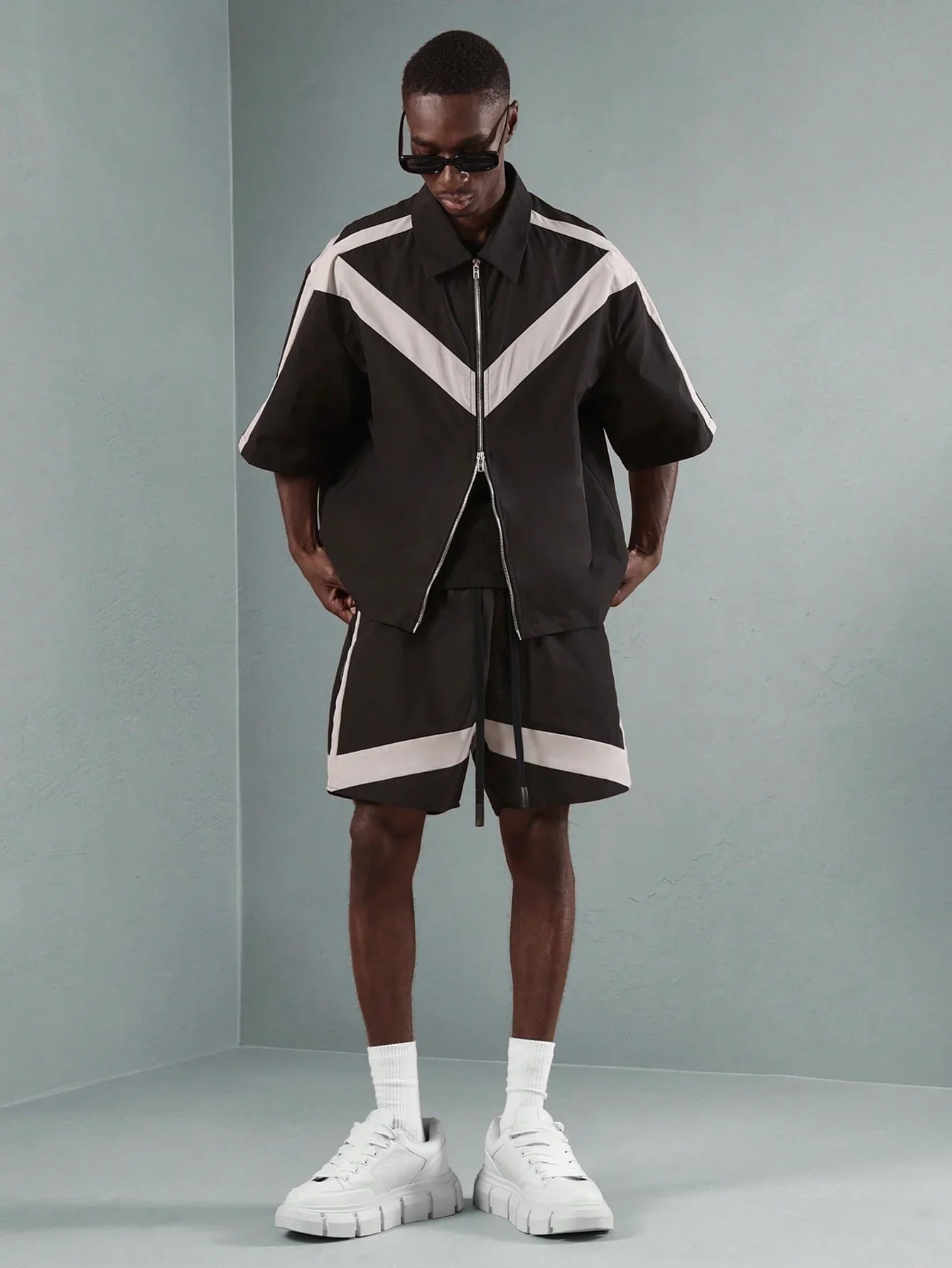 Short Sleeve Boxy Shirt and Shorts - Image 6